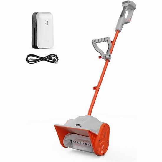  历史新低！Litheli 20V 13英寸 无绳电动铲雪机6.9折 131.59加元包邮！