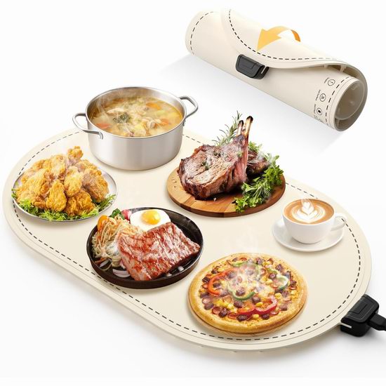 Bug超级白菜！历史新低！HOSSEE 电热食物保温垫2.3折 16.49加元！