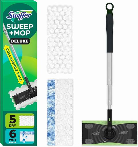 Swiffer 扫拖一体拖把组合套装 19.99加元(原价 27.49加元) Swiffer 扫拖一体拖把组合套装 19.99加元(原价 27.49加元)