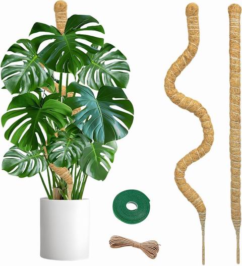  SYCARON 47.2英寸苔藓柱/植物支撑杆 2根装  22.99加元（原价 25.99加元）