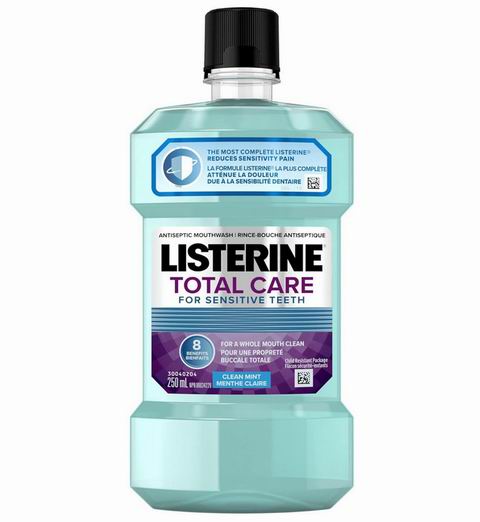 Listerine 清新薄荷味 全效舒缓敏感牙齿漱口水 250毫升  3.79加元（原价 5.99加元）