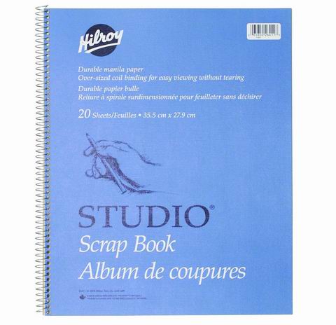  Hilroy Studio 艺术纸线圈装订剪贴簿40页  5.48加元（原价 6.79加元）