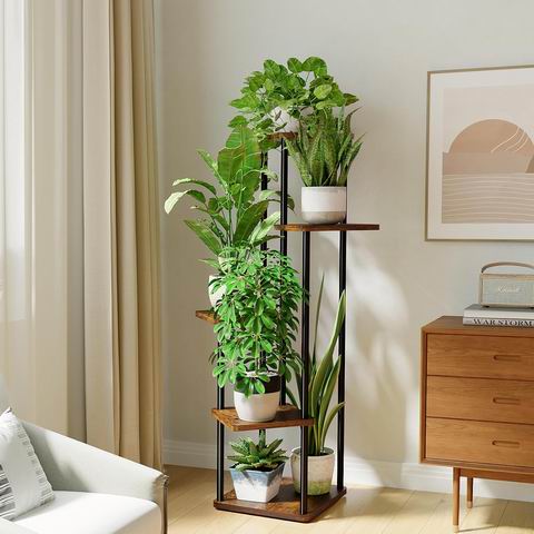  Bamworld  五层五盆植物架 33.99加元（原价 39.99加元）