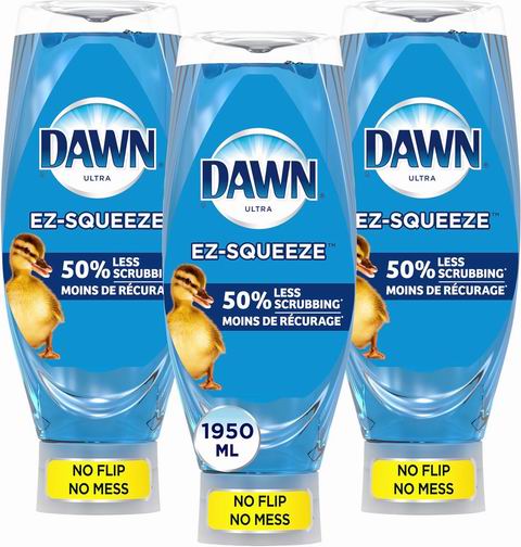  Dawn Ultra EZ-Squeeze 洗洁精3x650毫升  14.24加元（原价 16.99加元）！每瓶4.75加元