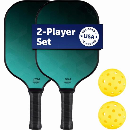  白菜价！历史新低！Sport Squad 双人匹克球拍套装2.3折 14.56加元！