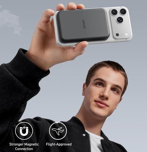 Anker 621 5000mAh 磁吸式移动电源 / 充电宝 29.99加元（原价 54.99加元）