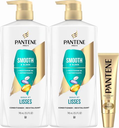  Pantene PRO-V  柔顺亮泽护发素2×745毫升 +15毫升强效修护精华液 20.6加元限量特卖（原价 29.6加元）