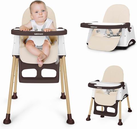  babimoni  可转换3合1婴儿高脚椅 70.99加元（原价 89.99加元）！2色可选