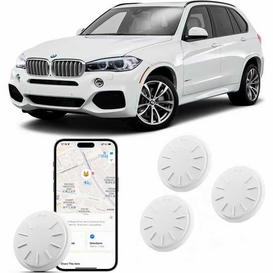  白菜速抢！历史新低！Hongtop H 防丢神器 GPS智能追踪定位器4件套3.1折 12.49加元！单个仅3.12加元！