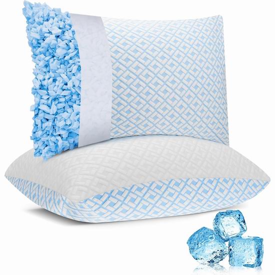  历史新低！OSBED 可调高度 King 记忆海绵枕头2件套4.4折 35.1加元包邮！