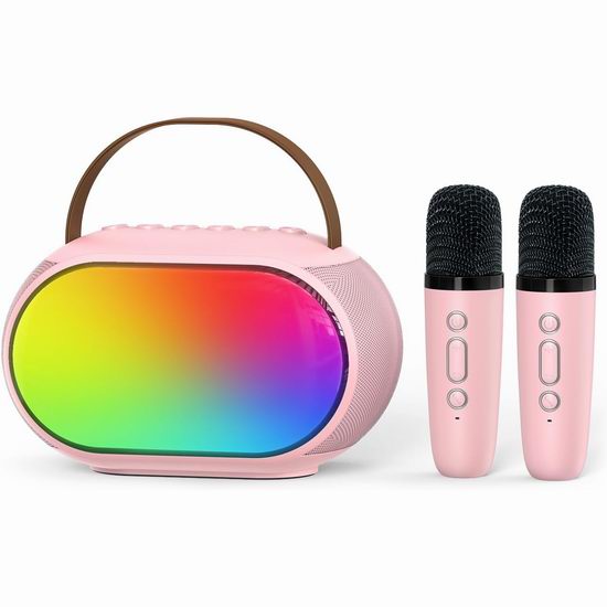  白菜价！历史新低！Heroange 双麦克风 迷你卡拉OK机2.6折 14.99加元包邮！会员专享！