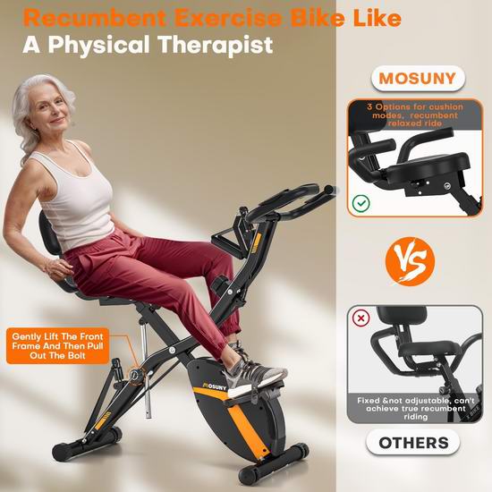 MOSUNY 5合1 多功能磁阻健身自行车5折 199.99加元包邮!会员专享!