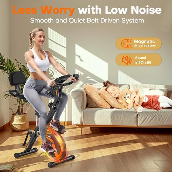 MOSUNY 5合1 多功能磁阻健身自行车5折 199.99加元包邮!会员专享!