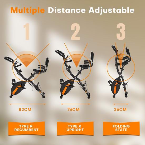 MOSUNY 5合1 多功能磁阻健身自行车5折 199.99加元包邮!会员专享!