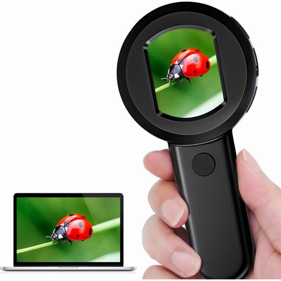  超级白菜！历史新低！Vilante 100倍放大 手持式数码显微镜1.5折 5.52加元清仓！