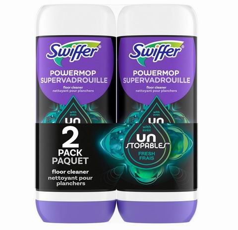  Swiffer  PowerMop 地板清洁液2瓶 ×750毫升 9.49加元（原价 12.99加元）