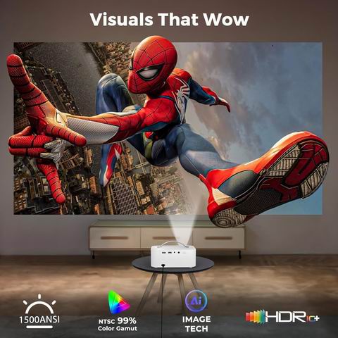 史低价!Lisowod 全新升级4K智能投影仪 336.29加元(原价 739.99加元)