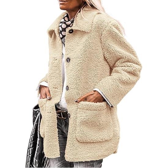  历史新低！PRETTYGARDEN 女式泰迪熊毛毛夹克5折 39.99加元包邮！7色可选！