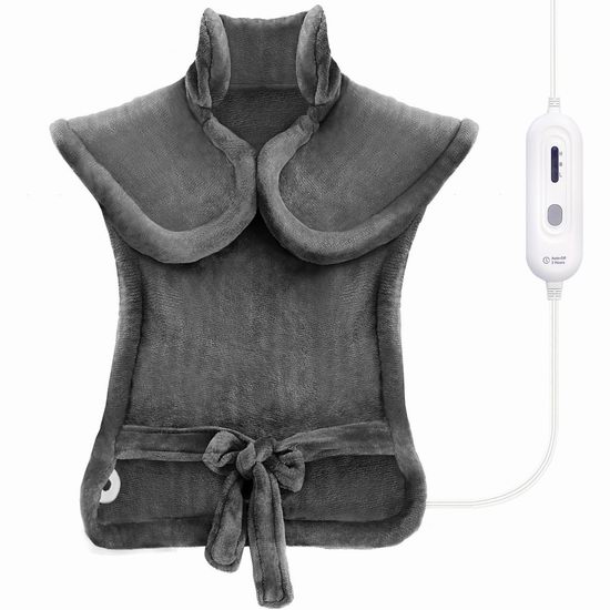  历史新低！Tefici 颈肩背部 电热理疗加热垫6.6折 39.99加元包邮！2色可选！