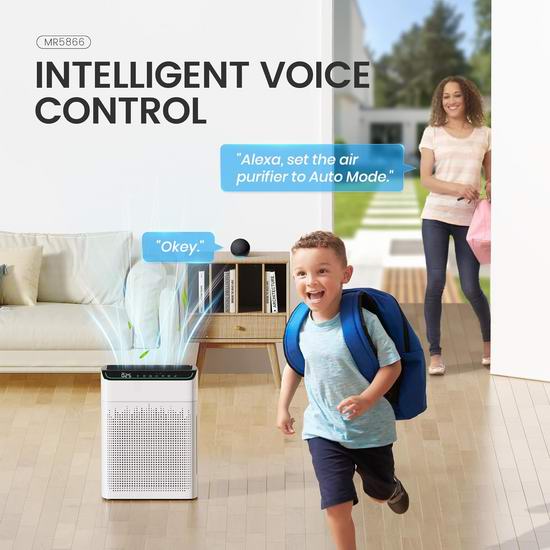 超级白菜!MERONTE PM2.5监测 大空间 智能家用空气净化器1.2折 71.99加元包邮!