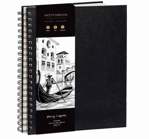 String & Space 艺术家素描本80页 19.95加元(原价 29.99加元)