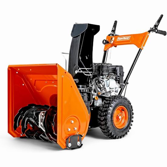  历史新低！SuperHandy 21英寸 196cc 四冲程 OHV 双阶自走式汽油铲雪机7.2折 719.99加元包邮！