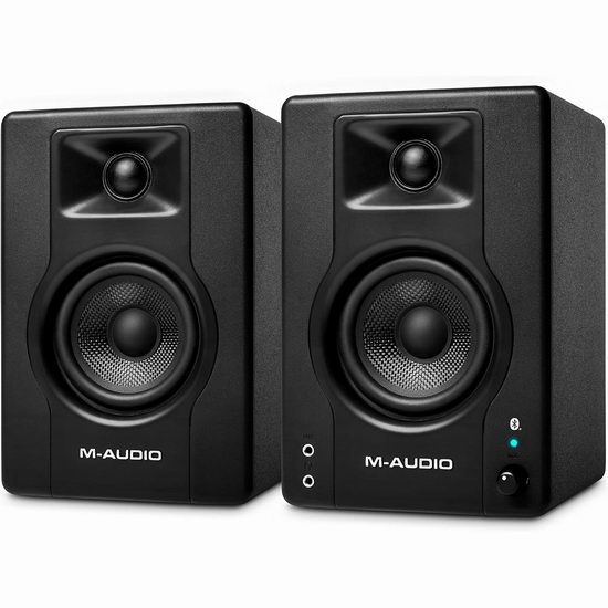  历史新低！M-AUDIO BX3BT 120瓦 录音室监听级 蓝牙音箱（1对）5.5折 99加元包邮！