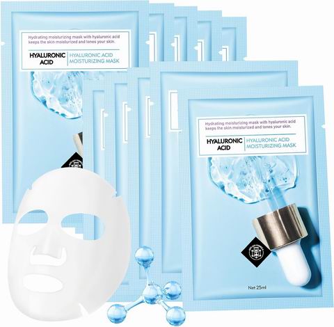 AOPEIBOTO 玻尿酸保湿面膜10张  13.99加元（原价 16.99加元）！每张 1.4加元