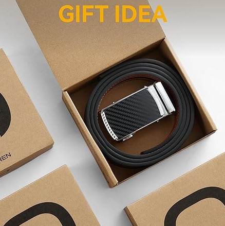  CHAOREN男士真皮棘轮腰带 13.99加元（原价 19.99加元）