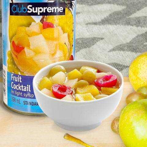  Club Supreme 淡糖浆水果罐头398毫升  2.19加元