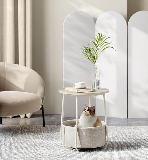  VASAGLE LILEA 系列 小型圆形边桌 49.99加元（原价 65.99加元）