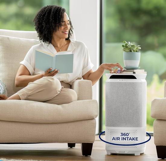 白菜价！Bissell 必胜 air280 Max WiFi 3138B 大空间 智能空气净化器3.7折 149.67加元包邮！秒变茶几床头柜！