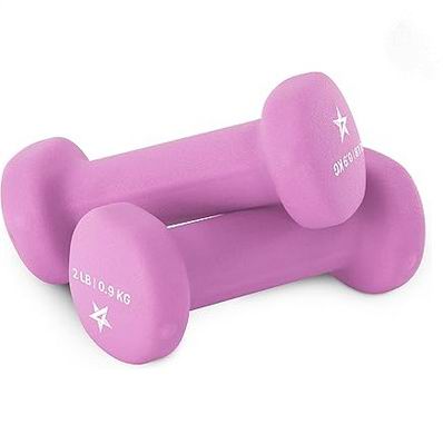  Yes4All 氯丁橡胶涂层哑铃2个装  12.63加元（原价 19.57加元）