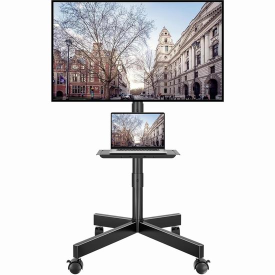  BONTEC 23-60英寸 可移动可升降 带电脑架 电视支架6.2折 49.49加元包邮！