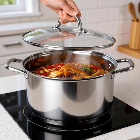  LEUGWAKN 10夸脱不锈钢汤锅 56.99加元（原价 76.99加元）