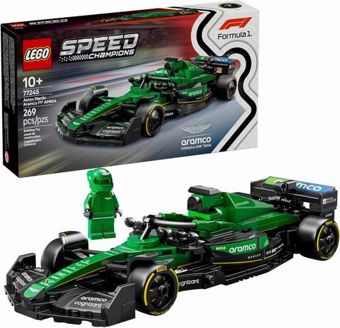  LEGO 乐高 77245 阿斯顿·马丁阿美 F1 AMR24 赛车玩具  23.97加元（原价 34.99加元）
