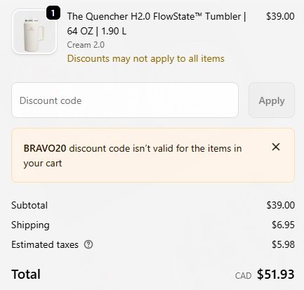 补货!历史新低!Stanley Quencher H2.0 史丹利 64盎司巨型网红吸管杯5折 39加元包邮!