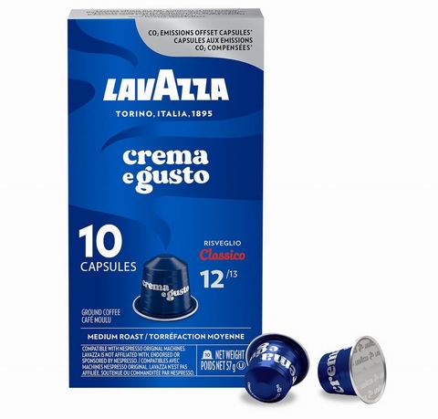Lavazza Crema E Gusto 中度烘焙咖啡胶囊10粒 4.72加元(原价 9.99加元)