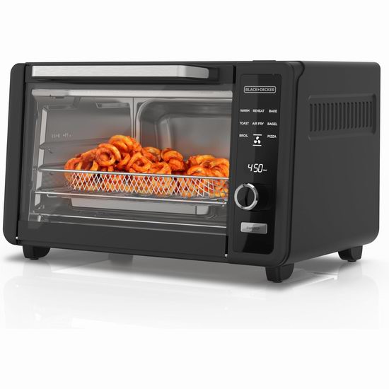  历史新低！BLACK+DECKER Crisp 'N Bake 数字式空气炸烤箱6.6折 79加元包邮！
