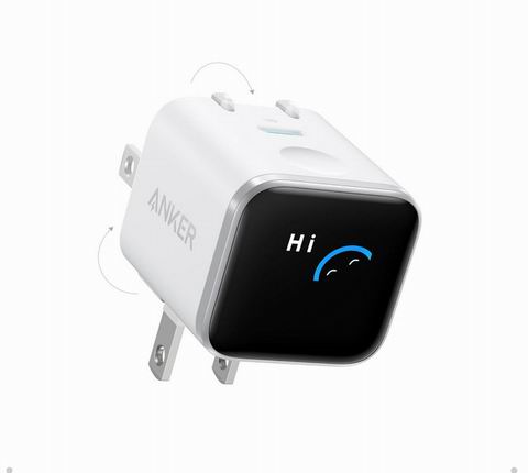  Anker Nano USB-C 45W 180°可折叠 智能显示屏 快充插头 39.99加元（原价 44.99加元）！2色可选