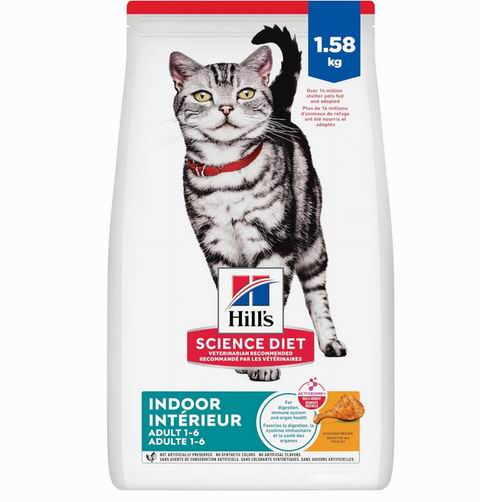 Hill's Science Diet 成猫鸡肉配方干猫粮 1.58公斤 24.69加元(原价 40.99加元)