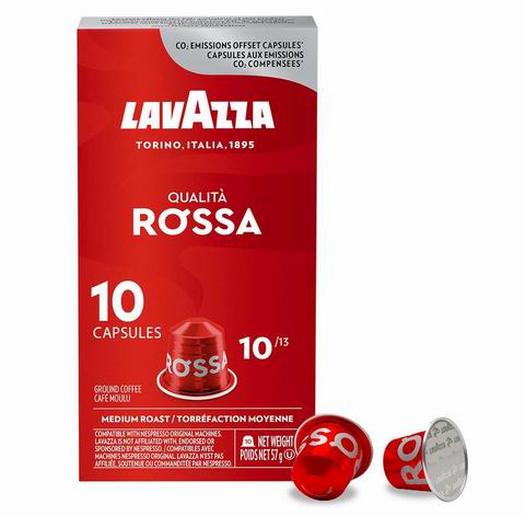 Lavazza Qualita Rossa 中度烘焙咖啡胶囊10粒 兼容 Nespresso Original 咖啡机 4.72加元(原价 6.49加元)