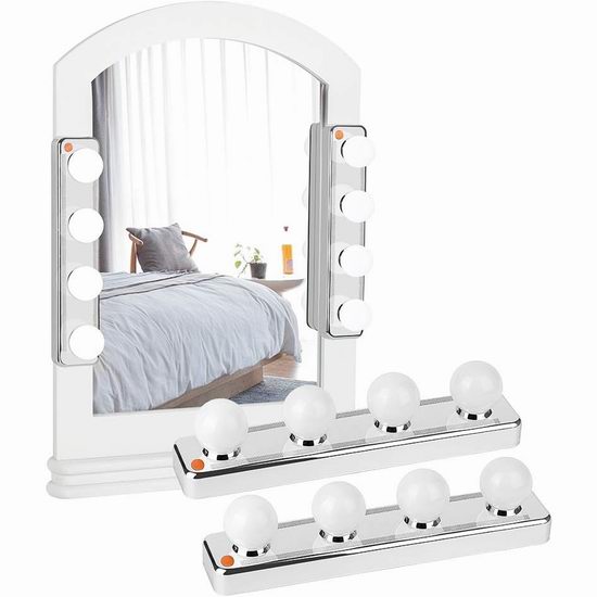 超级白菜!历史新低!NANANARDOSO 高亮度LED 带吸盘化妆镜灯2件套1.5折 6.99加元清仓! 超级白菜!历史新低!NANANARDOSO 高亮度LED 带吸盘化妆镜灯2件套1.5折 6.99加元清仓!