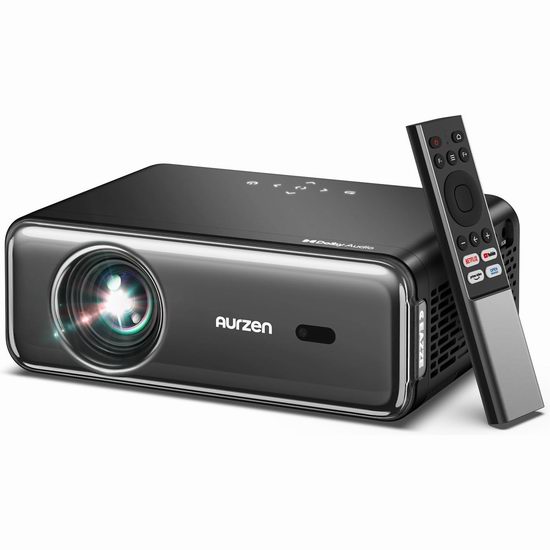超级白菜!历史新低!Aurzen D1 Pro 原生1080P 20瓦杜比音效 专业智能投影仪2.2折 89.99加元包邮!获Netflix、Prime Video、YouTube官方认证!