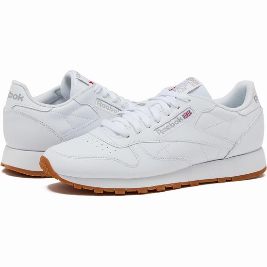 历史新低！Reebok 锐步 Classic 男女同款 经典复古真皮小白鞋4折 45.98加元包邮！