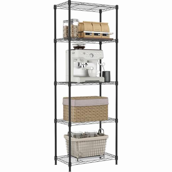 历史新低!IZEUK 5层重型金属置物架4.7折 33.03加元限量特卖并包邮! 历史新低!IZEUK 5层重型金属置物架4.7折 33.03加元限量特卖并包邮!