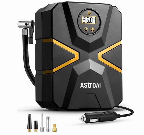 史低价！AstroAI  12V直流车载轮胎充气泵 29.74加元限时特卖（原价 49.99加元）