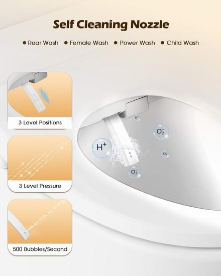 疑似Bug价!iliD 智能开盖 暖风烘干 长型智能马桶盖4.8折 239.99加元包邮!送价值59.99加元滤芯6件套!
