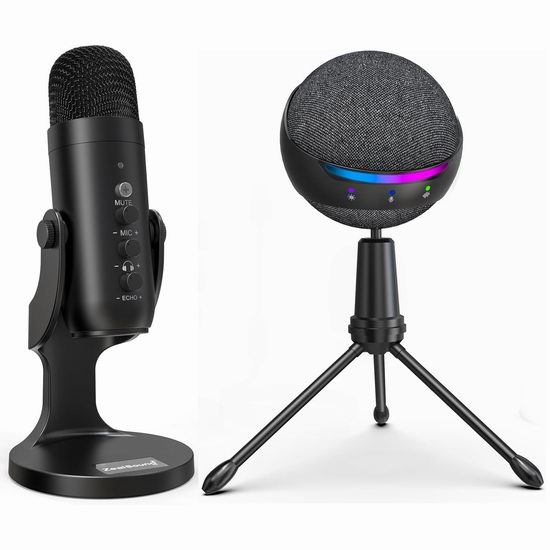  疑似Bug白菜价！ZealSound K66 手机电脑 录音棚级降噪麦克风 39.19加元包邮！送价值59.99加元心形指向电容麦克风！