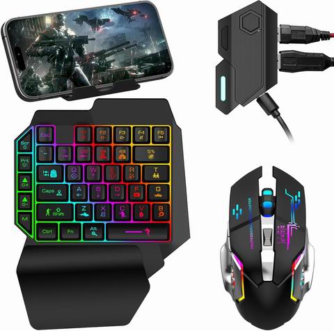 Laelr RGB背光39键有线单手游戏键盘鼠标套装 19.99加元(原价 39.99加元) Laelr RGB背光39键有线单手游戏键盘鼠标套装 19.99加元(原价 39.99加元)